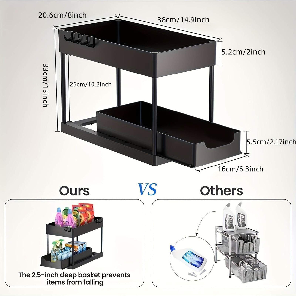 Kitchen Cabinet Organizer (Single Piece)