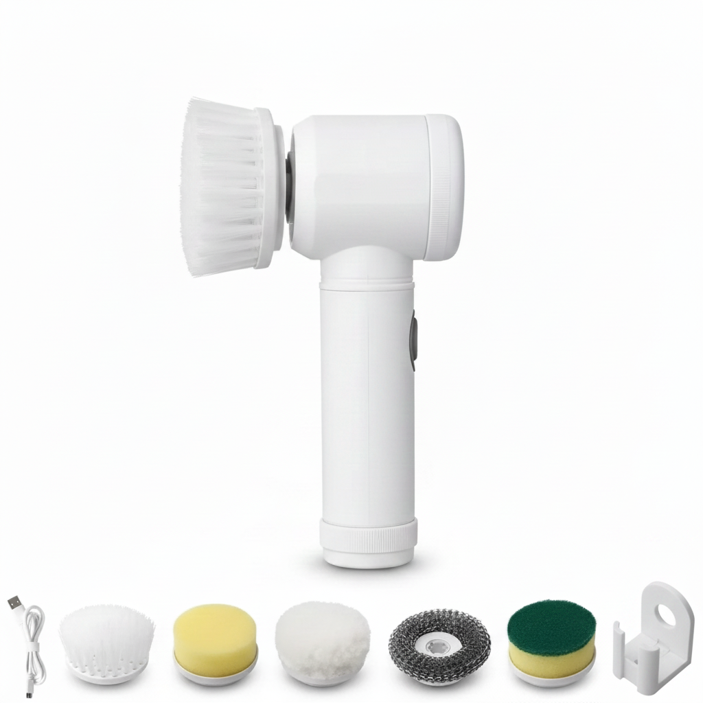 Magic Brush Electric Spin Scrubber with Attachments